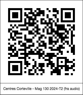 code QR de la page : Centres Corteville : Mag 130 2024-T2