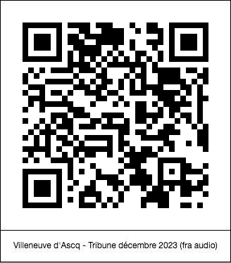 code QR de la page : Villeneuve d'Ascq : Tribune décembre 2023