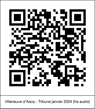 code QR de la page : Villeneuve d'Ascq : Tribune janvier 2024