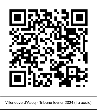 code QR de la page : Villeneuve d'Ascq : Tribune février 2024