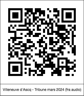 code QR de la page : Villeneuve d'Ascq : Tribune mars 2024