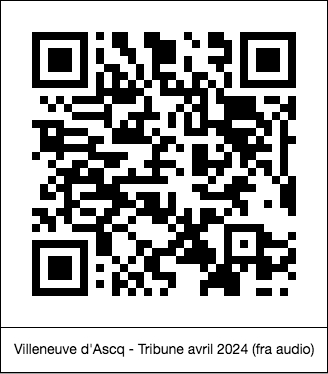 code QR de la page : Villeneuve d'Ascq : Tribune avril 2024