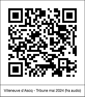 code QR de la page : Villeneuve d'Ascq : Tribune mai 2024