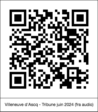 code QR de la page : Villeneuve d'Ascq : Tribune juin 2024