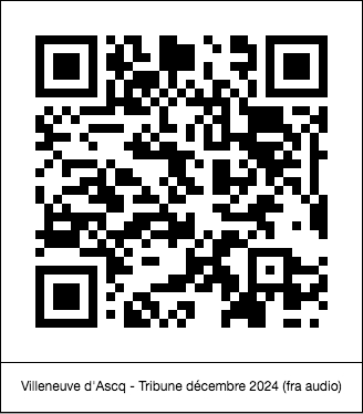 code QR de la page : Villeneuve d'Ascq : Tribune décembre 2024