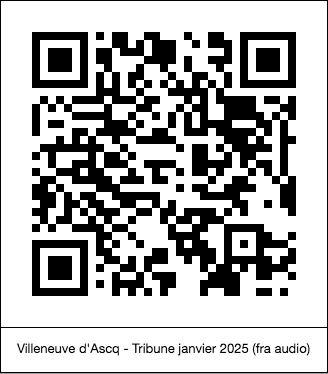 code QR de la page : Villeneuve d'Ascq : Tribune janvier 2025