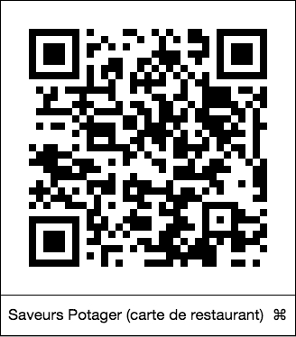 code QR de la page : Page d'accueil : Saveurs Potager